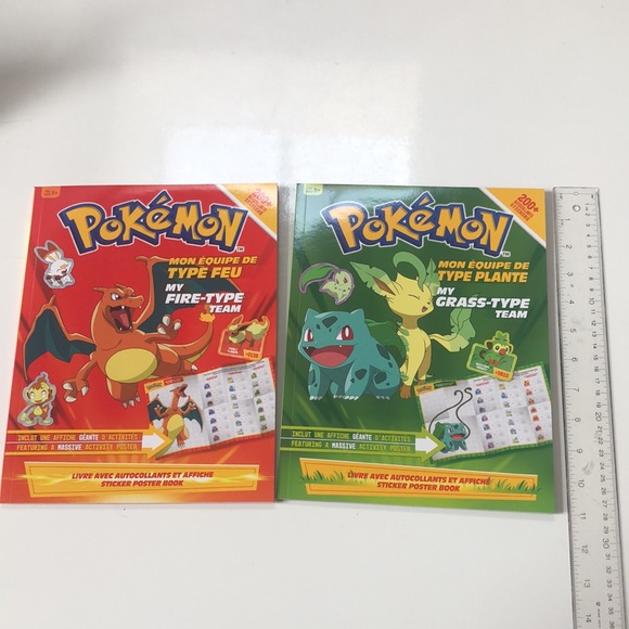 Set of 4 Pokémon Sticker Poster books - Picture 2 of 16